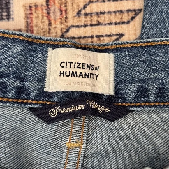 Citizens Of Humanity Annina Trouser Medium Wash High Rise Denim Jeans Size 30 - Picture 10 of 16